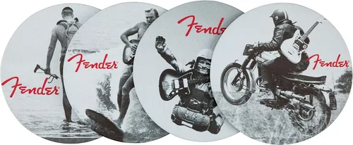 Vista 7 de Fender Vintage Ads 4-PK Juego de posavasos