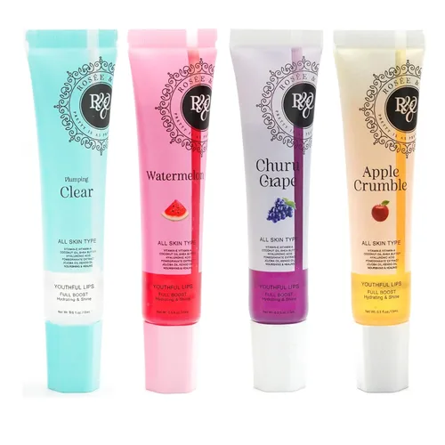 Vista 22 de Rosee - Brillo de labios vegano y libre de crueldad, maquillaje profesional, brillante de larga duración con manteca de karité, hidrata, protege