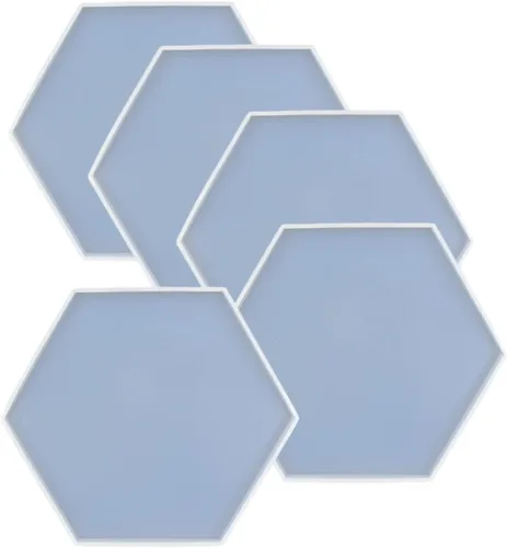 Vista 7 de Molde epoxi de forma cuadrada, 5 piezas, molde de silicona de base cuadrada, tamaño más grande de 5 pulgadas