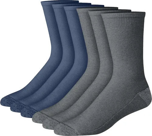 Vista 12 de Hanes Calcetines acolchados Max para hombre, absorben la humedad con control de olores, paquete múltiple