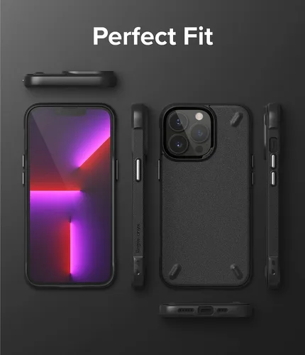 Vista 8 de Ringke Onyx - Funda compatible con iPhone 13 Pro, silicona flexible extremadamente resistente, tipo TPU a prueba de golpes, cubierta de protección