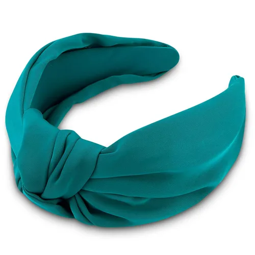 Vista 11 de TOBATOBA Diadema de seda satinada con nudo superior negro, grande, antideslizante, accesorios para el cabello para mujer