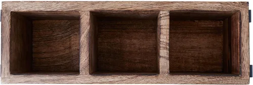 Vista 5 de Farmhouse Decor - Organizador de cubiertos de 3 compartimentos para utensilios y cubiertos para fiestas, organizador de encimera para cuchara