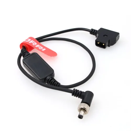 Vista 2 de 12V regulado D-Tap para bloquear el cable de CC en ángulo recto para Blackmagic Design ATEM Mini switcher