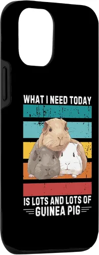 Vista 3 de iPhone 15 Vintage What I Need Today Is Lots And Lots of Guinea Pig Case