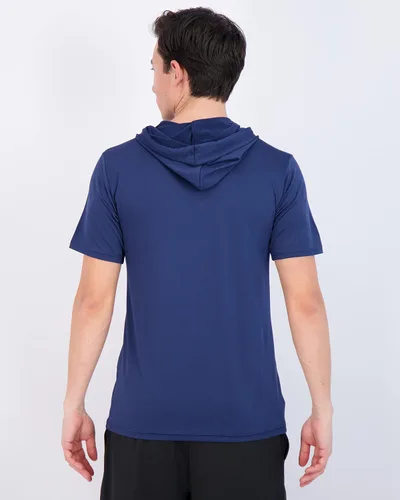 Vista 3 de Real Essentials Paquete de 3 sudadera deportiva de manga corta con capucha para hombre (disponible en tallas grandes y altas)