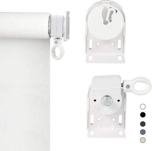 Vista 14 de Juego de accesorios para persianas enrollables, soportes de montaje universales de repuesto para persianas enrollables exteriores e interiores Gris