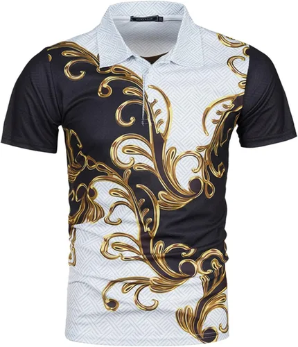 Vista 5 de Camisetas de verano divertidas para hombre, básicas, holgadas, de manga corta, estilo casual, cuello de contraste, básicas