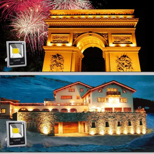 Vista 5 de Luz de inundación de 12 voltios, luces de pesca con arco de 30 W, luces de inundación de bajo voltaje, para exteriores, IP66 impermeable