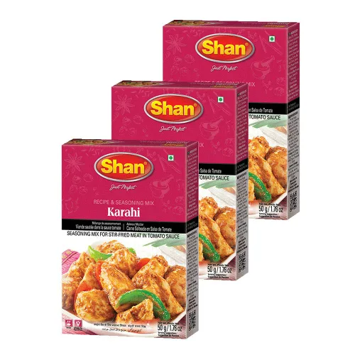 Vista 116 de Shan Chicken 65 - Mezcla de recetas y condimentos de 2.1 oz (60 g) - Polvo de especias para pollo frito picante agridulce - Adecuado