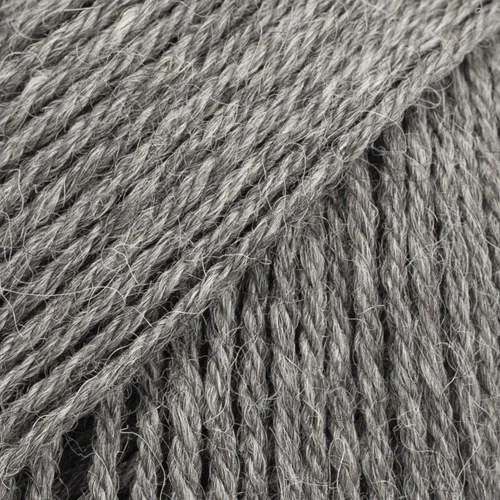 Vista 2 de Mezcla de alpaca y lana superfina, Drops Nord, 2 o fina, peso de dedos, 4 capas, 1.8 onzas, 186 yardas por bola (01 blanco apagado)
