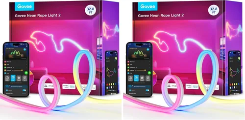 Vista 12 de Govee RGBIC Luces de Neón, Luz de Cuerda de Neón LED Inteligente 2 Funciona con Matter, Alexa, Google Assistant, Luces de Tira de Neón DIY