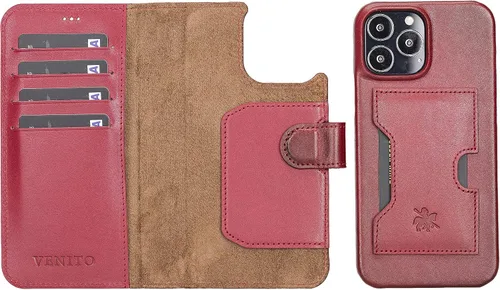 Vista 52 de Venito Florence - Funda de piel compatible con Samsung Galaxy S9, extra segura con bloqueo RFID, cartera desmontable para teléfono (gris decolorado)