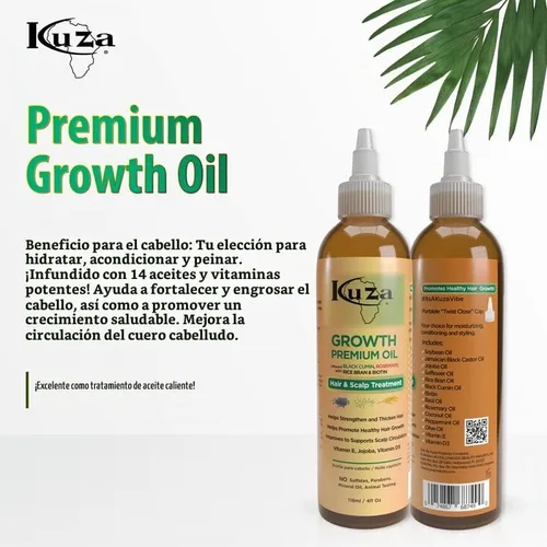 Vista 2 de Aceite de crecimiento premium con comino negro y romero 4 onzas (paquete de 2)