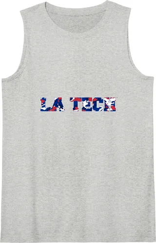 Vista 6 de Camiseta sin mangas Louisiana Tech Bulldogs Camo, Negro