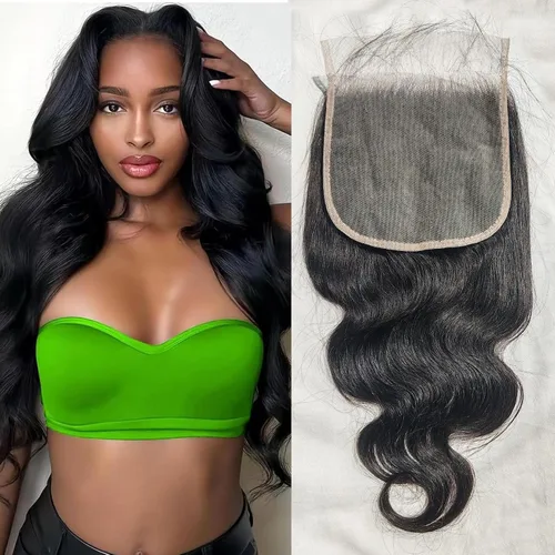 Vista 8 de Encaje frontal transparente HD de 13 x 6 pulgadas, prearrancado con abuelitos, línea capilar natural, cierre frontal ondulado 12A, cabello humano
