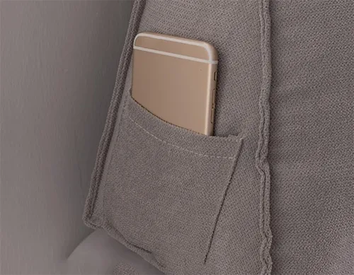 Vista 6 de Almohadas de cuña para cabecero + almohada de cuña para descansar y leer, cojín triangular súper suave, soporte de posicionamiento, almohadas largas