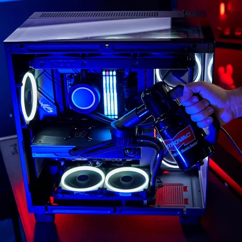 Vista 4 de MetroVac DataVac ED-500-ESD Plumero de Aire Eléctrico Soplador de Aire Antiestático para Limpieza de PC con Accesorios