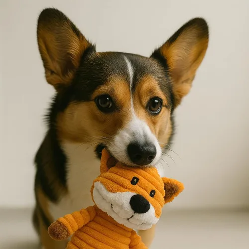 Vista 5 de Jalousie Paquete surtido de juguetes de peluche para cachorros y mascotas, juguete chirriante para perros medianos y grandes
