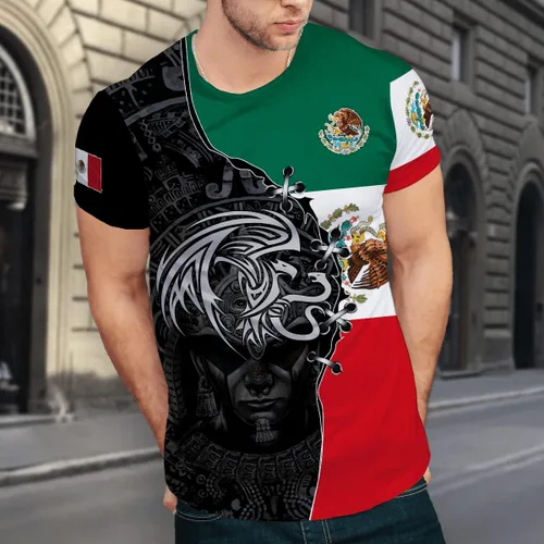 Vista 4 de Camiseta de manga corta con cuello redondo para adultos en 3D