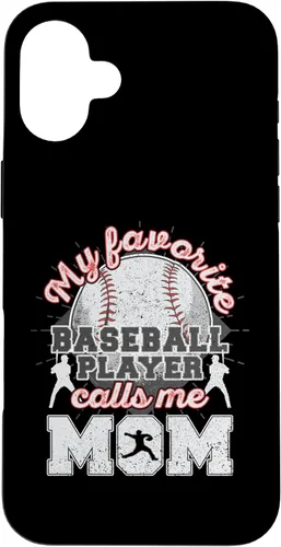 Vista 23 de Baseball Mom My Favorite Baseball Player Calls Me Mom Case for iPhone 17