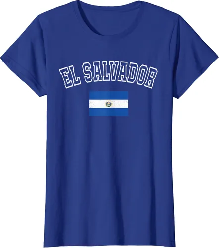 Vista 55 de Camiseta vintage con diseño de la bandera de El Salvador