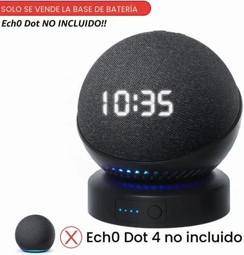 Vista 5 de Base de batería para Echo Dot 5ª generación portátil Echo Dot 4ª y Homepod Mini paquete de base de batería, no incluye el altavoz