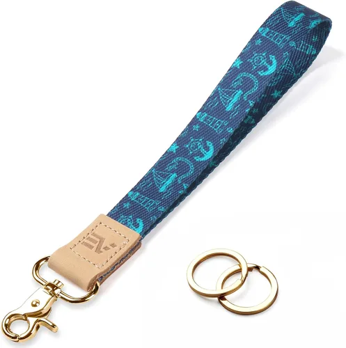 Vista 32 de EcoVision - Llaveros lindos con correa para llaves, llavero de muñeca para mujer, correa de insignia con 2 argollas para llaves