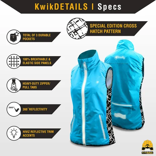 Vista 4 de KwikSafety - Charlotte, NC - FIREFLY - Chaleco deportivo para mujer durante todo el año, ropa deportiva recreativa de alto rendimiento, alta