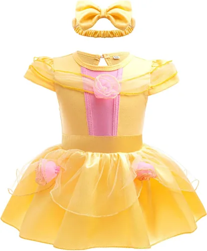 Vista 9 de Disfraz de princesa para niñas pequeñas, disfraz de tutú de Halloween, mameluco de Navidad Nn11