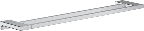 Vista 7 de hansgrohe AddStoris 41743340 - Toallero de baño doble en cromo negro cepillado, accesorios de 1 pulgada