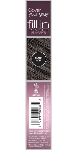 Vista 2 de Cubra su gris llenar polvo, talla única , Negro