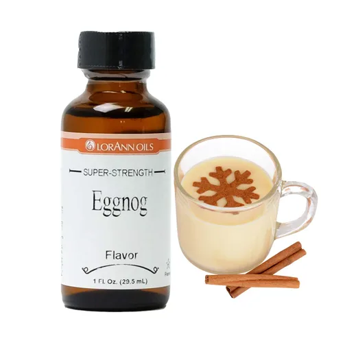 Vista 2 de LorAnn Eggnog SS Flavor, botella de 1 onza