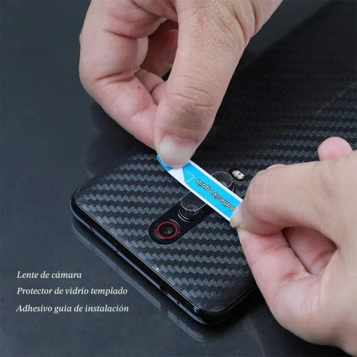 Vista 5 de Ibywind Protector de pantalla para Xiaomi Mi 9T/Redmi K20/K20 Pro, con 2 piezas de vidrio templado, 1 protector de lente de cámara, 1 película