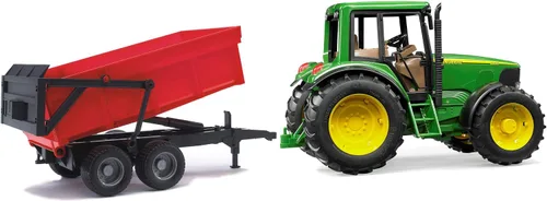 Vista 4 de Bruder 09820 John Deere 6920 con remolque basculante