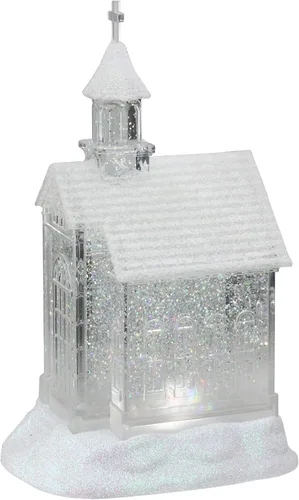 Vista 2 de Midwest - Guantes de 10.75 pulgadas con luz LED con purpurina para iglesia, Navidad, globo de nieve con cúpula de purpurina
