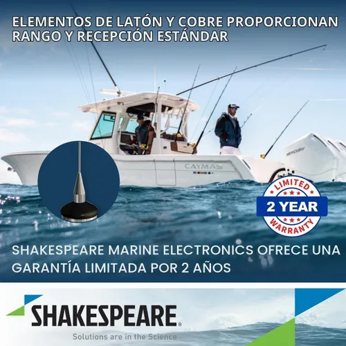 Vista 4 de Shakespeare 5241-R Antena marina VHF de perfil bajo de 3