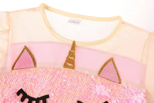 Vista 3 de Simplecc Disfraz de unicornio para niñas, disfraz de princesa de unicornio, regalos de cumpleaños para fiesta de Halloween
