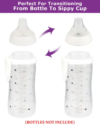 Vista 3 de NUK Active Sippy Cup Sippy Cup y Learner Cup, flujo variable, pezón de repuesto de silicona, más de 6 meses, 6