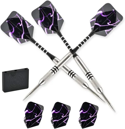 Vista 2 de 24g 90% Tungsten Professional Steel Tip Darts Set Point Protector