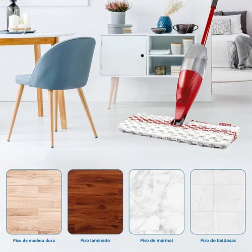 Vista 7 de Paquete de 6 repuestos de microfibra lavables para trapeador de espray compatibles con almohadillas de repuesto O-Cedar ProMist MAX
