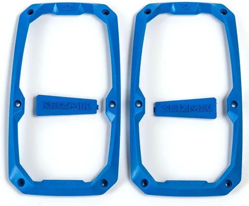 Vista 2 de SEIZMIK Kit de moldura de color UTV para espejos UTV de visión lateral de la serie Embark, kit de inserción de color de bisel y tapa Azul