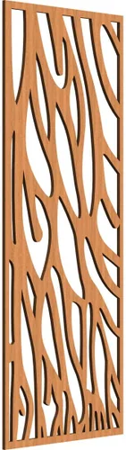 Vista 61 de 9 3/8"W x 24 3/8"H x 1/4"T Bristol Decorativos Paneles de Pared de Madera Calado, Cereza