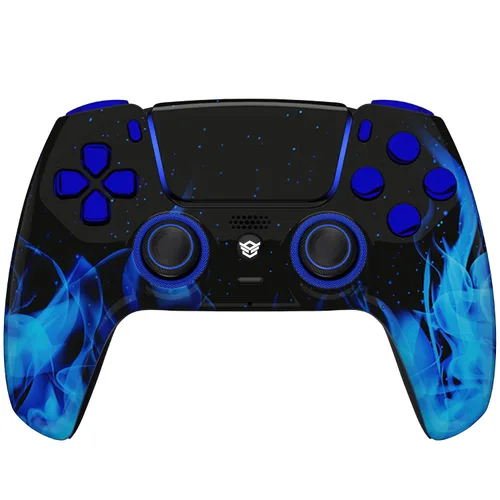 Vista 2 de HEXGAMING HEX ULTIMATE 4 Mappable Back Buttons & Replaceable Thumbsticks & Hair Trigger Black Rubberized Grip Compatible with ps5 Pro Custom