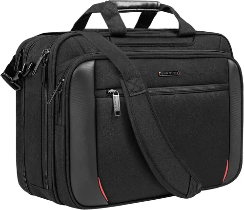 Vista 2 de EMPSIGN Maletín para portátil de 17,3" y bolsa con ruedas con bolsillos RFID para trabajo de negocios