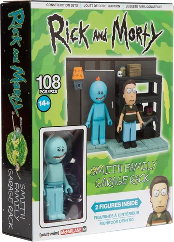 Vista 2 de McFarlane Toys Rick y Morty Cochera Smith construcción pequeña para armar con bloques
