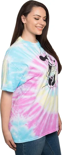 Vista 3 de Disney Camiseta para mujer Minnie Mouse Print 100% algodón Tie Dye