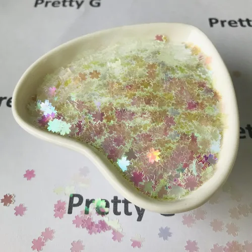 Vista 3 de PrettyG Paquete de 0.35 oz/paquete – Sakuras lentejuelas purpurina – Festival Rave belleza maquillaje cara cuerpo uñas arte decoración C03