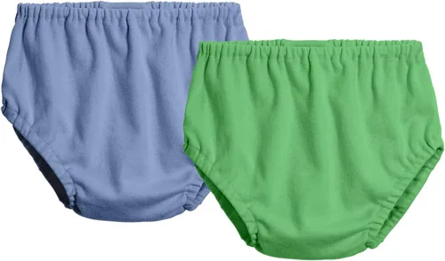 Vista 14 de City Threads Cotton Diaper Covers for Girls and Boys 2-Pack, Made in USA Baby Bloomers, Wear Over Disposable and Cloth