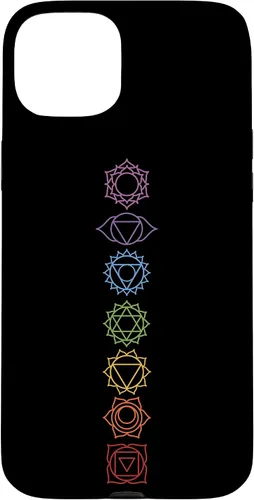 Vista 9 de Funda para iPhone 13 Pro Max, regalo espiritual Zen Rainbow Chakras alineados para amantes del yoga